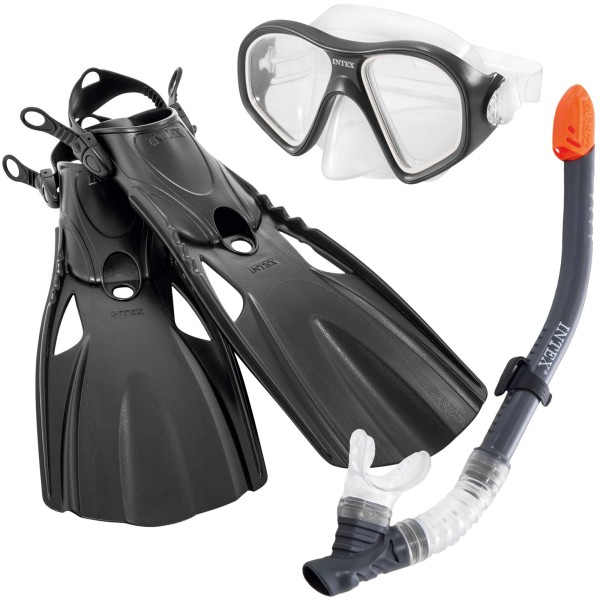 Kit mergulho INTEX com óculos, tubo e barbatanas | DISTRIA