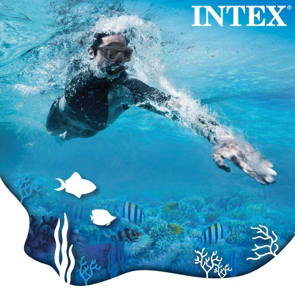 Kit mergulho INTEX com óculos, tubo e barbatanas | DISTRIA
