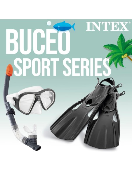Kit mergulho INTEX com óculos, tubo e barbatanas | DISTRIA
