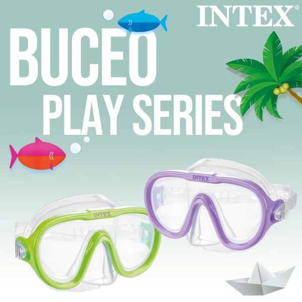 Máscara de mergulho infantil - Acessórios INTEX e insufláveis | DISTRIA