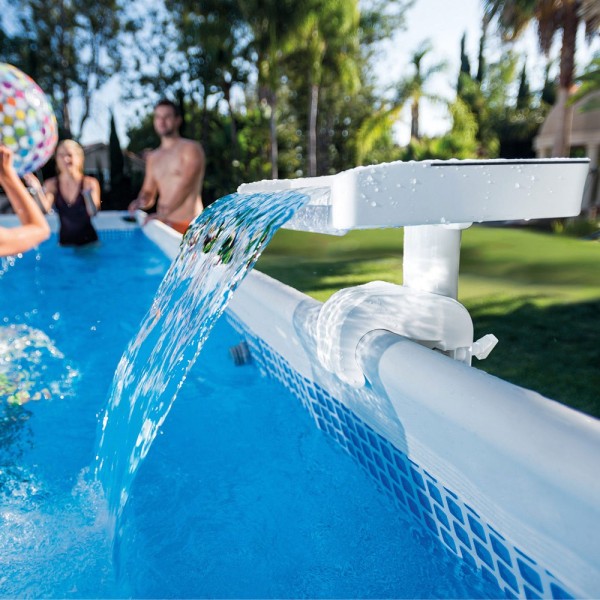 Cascata de água com luzes LED coloridas para piscinas elevadas | Intex