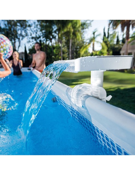 Cascata de água com luzes LED coloridas para piscinas elevadas | Intex