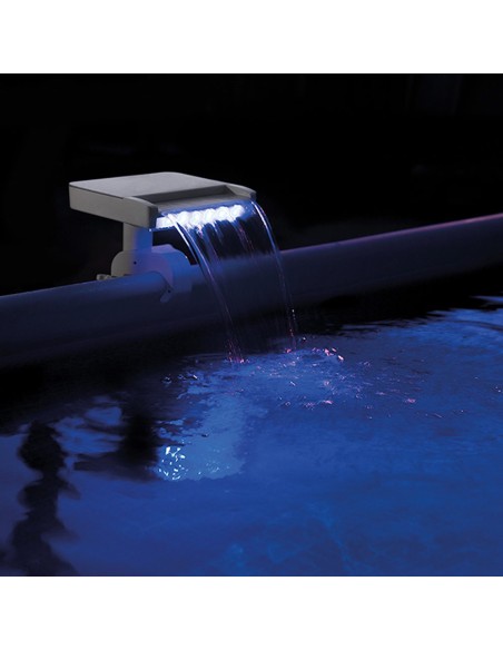 Cascata de água com luzes LED coloridas para piscinas elevadas | Intex
