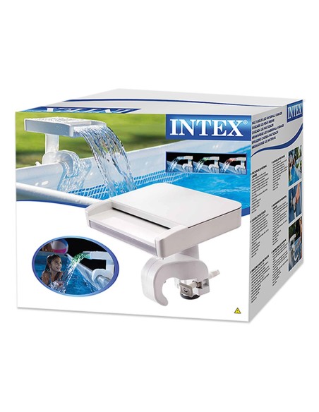 Cascata de água com luzes LED coloridas para piscinas elevadas | Intex