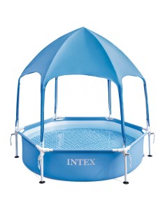 Piscina hexagonal desmontável com cobertura INTEX | Distria