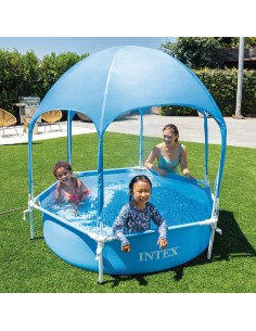 Piscina hexagonal desmontável com cobertura INTEX | Distria 2