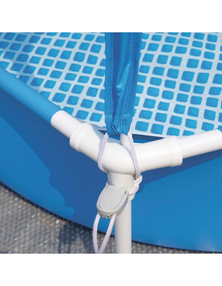 Piscina hexagonal desmontável com cobertura INTEX | Distria
