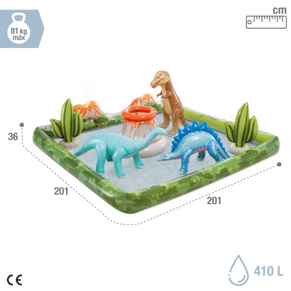 Centro de jogos aquáticos de dinossauros infláveis | Distria