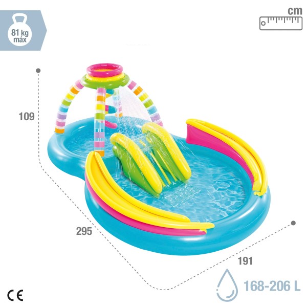 Centro de jogo insuflável INTEX multi-cor piscina dupla | Distria