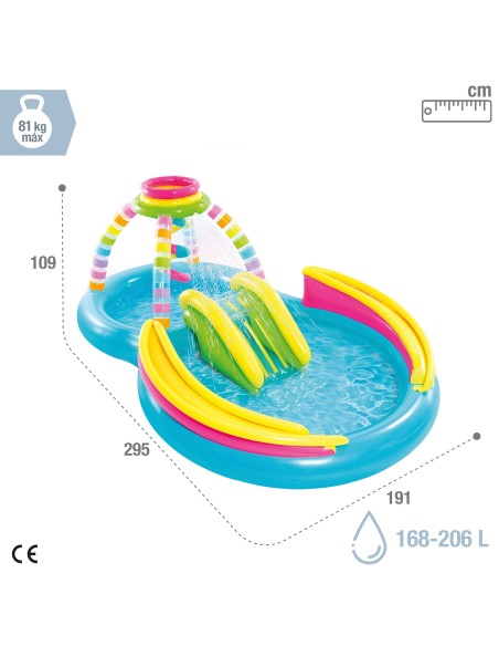 Centro de jogo insuflável INTEX multi-cor piscina dupla | Distria