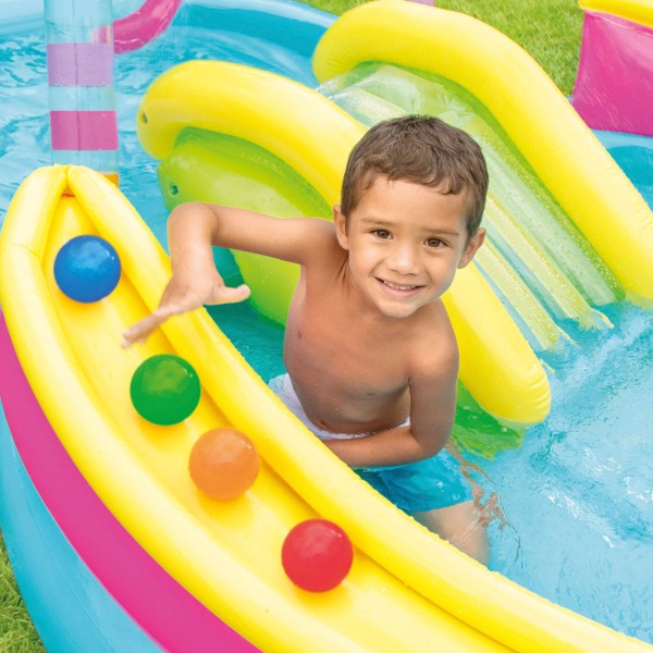Centro de jogo insuflável INTEX multi-cor piscina dupla | Distria