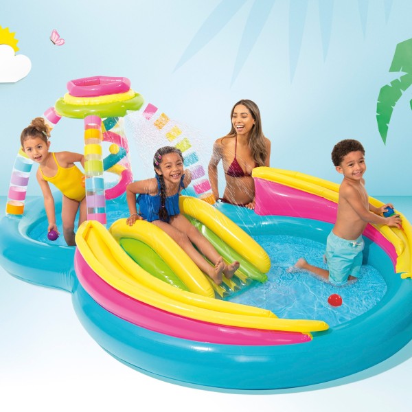 Centro de jogo insuflável INTEX multi-cor piscina dupla | Distria