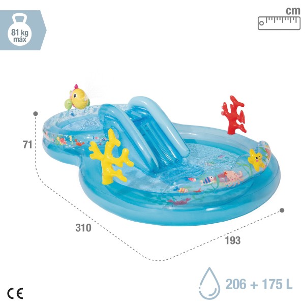 Centro inflável de jogos aquáticos no fundo do mar | Distria