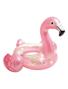 Flutuador Flamingo com Purpurina INTEX para crianças - Distria