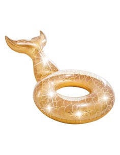Flutuador Dourado com Purpurina e Cauda de Sereia INTEX - Distria