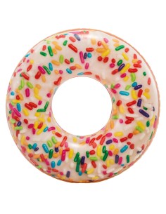 Boia Insuflável Donut Branco | INTEX.pt