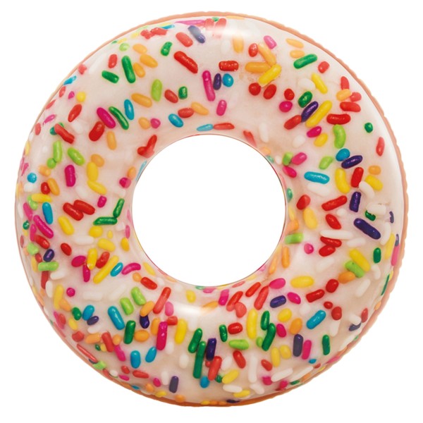 Boia Insuflável Donut Branco | INTEX.pt
