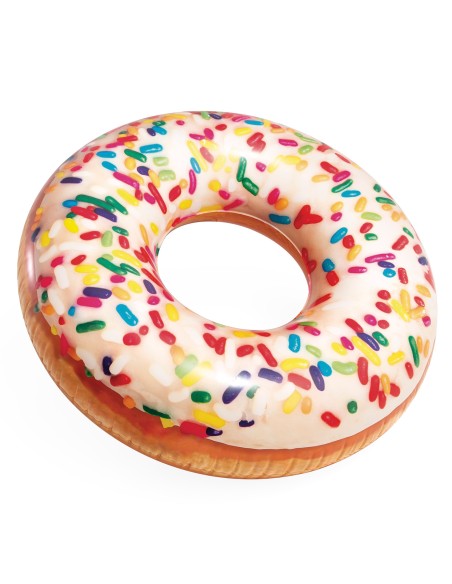 Boia Insuflável Donut Branco | INTEX.pt