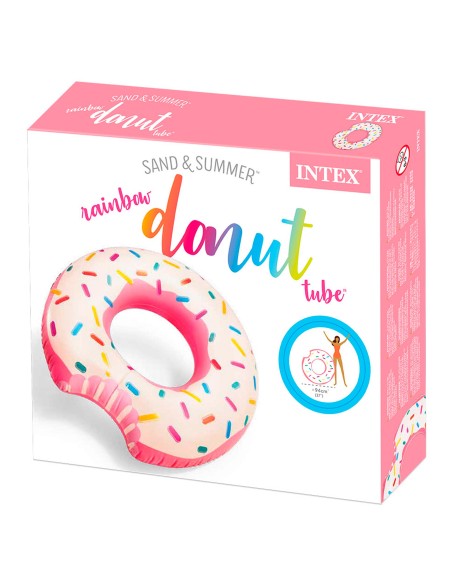 Roda insuflável donut cor-de-rosa da Intex | Loja Intex