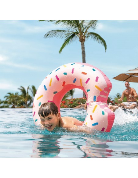 Roda insuflável donut cor-de-rosa da Intex | Loja Intex