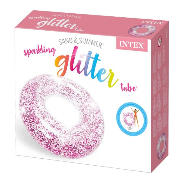 Flutuador Insuflável INTEX - Insuflável original com purpurina!
